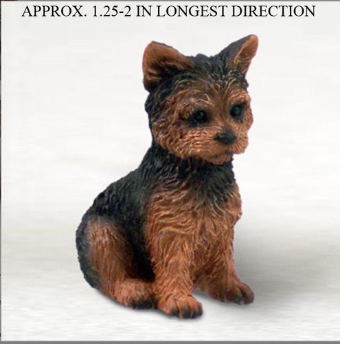 Yorkie mini statuina dipinta - yorkie,