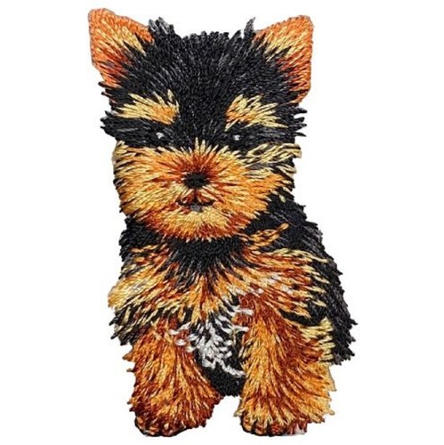 Toppa applique cane yorkie - toppa,