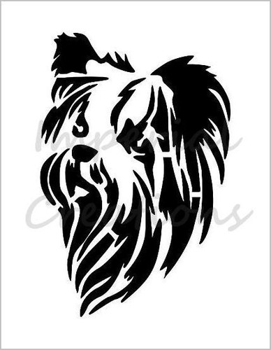 Yorkie faccia cane - faccia, di